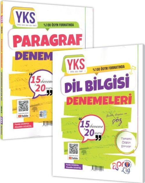 TYT AYT Paragraf Dil Bilgisi 15 x 20 Denemeleri Profesyoneller Karması
