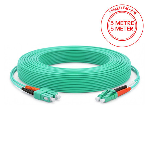 SC/PC-SC/PC Multimode OM3 Dupleks 10 Metre Fiber Patch Cord