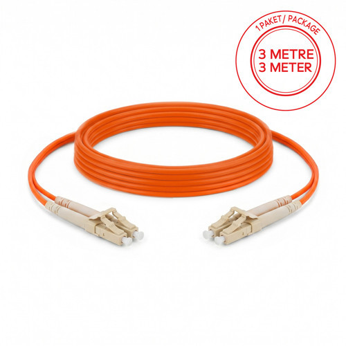 SC/PC-SC/PC Multimode OM2 Dupleks 3 Metre Fiber Patch Cord
