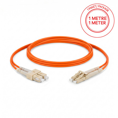 SC/PC-LC/PC Multimode OM2 Dupleks 1 Metre Fiber Patch Cord