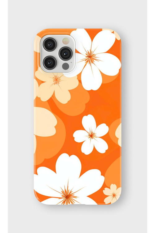 İphone 12 Pro Uyumlu Baskılı Şeffaf Telefon Kılıfı | Koleksiyon: Pastel Flower Patterns
