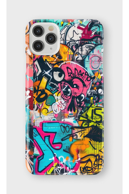 İphone 11 Pro Max Uyumlu Baskılı Şeffaf Telefon Kılıfı | Koleksiyon: Grafitti Street Art