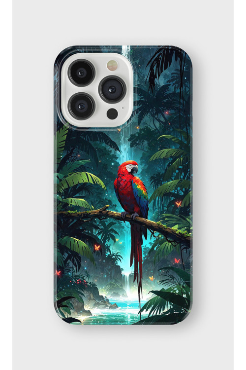 İphone 13 Pro Uyumlu Baskılı Şeffaf Telefon Kılıfı | Koleksiyon: Jungle Wildlife