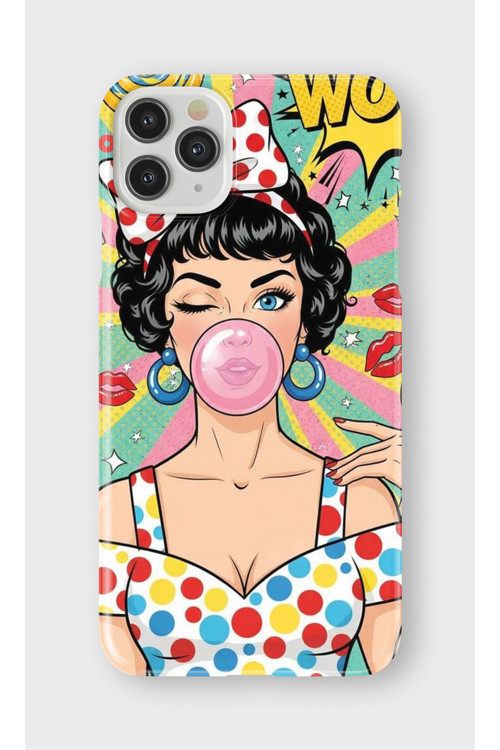İphone 11 Pro Uyumlu Baskılı Şeffaf Telefon Kılıfı | Koleksiyon: Y2K Retro Patterns