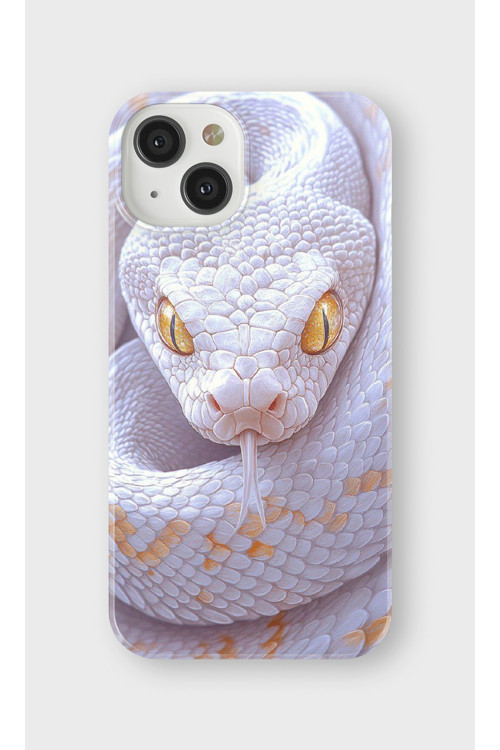 İphone 13 Mini Uyumlu Baskılı Şeffaf Telefon Kılıfı | Koleksiyon: Aesthetic Snake