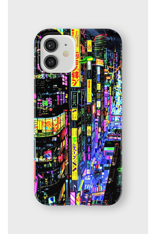 İphone 12 Uyumlu Baskılı Şeffaf Telefon Kılıfı | Koleksiyon: Cyberpunk Theme
