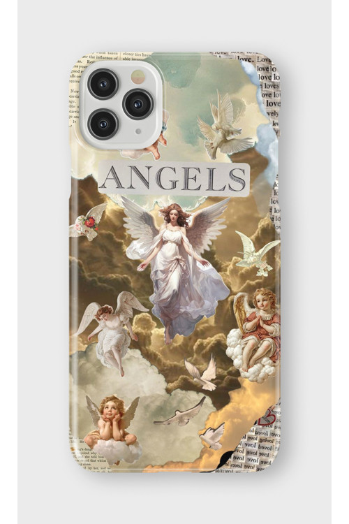 İphone 11 Pro Max Uyumlu Baskılı Şeffaf Telefon Kılıfı | Koleksiyon: Angel And Spiritual