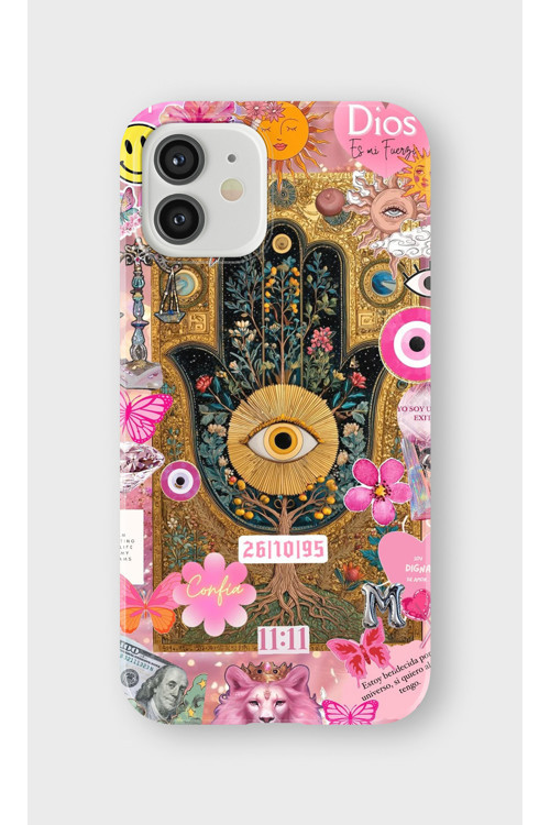 İphone 12 Uyumlu Baskılı Şeffaf Telefon Kılıfı | Koleksiyon: Mystical Symbols