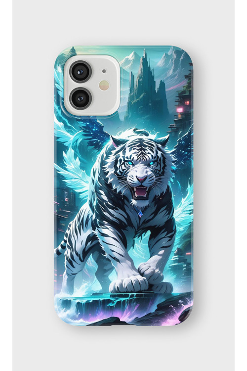 İphone 12 Mini Uyumlu Baskılı Şeffaf Telefon Kılıfı | Koleksiyon: Tiger Energy