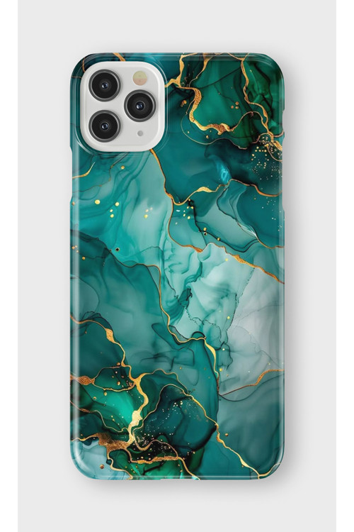 İphone 11 Pro Max Uyumlu Baskılı Şeffaf Telefon Kılıfı | Koleksiyon: Marble And Gold Luxury