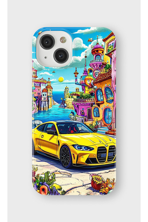İphone 13 Mini Uyumlu Baskılı Şeffaf Telefon Kılıfı | Koleksiyon: Automobile Life Style