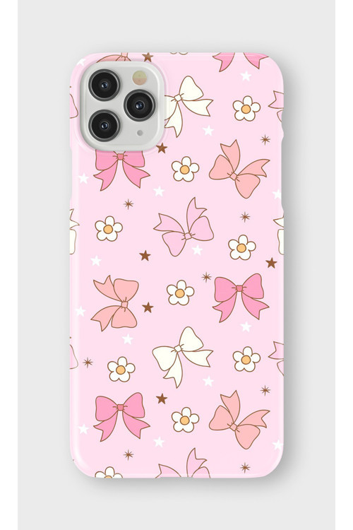 İphone 11 Pro Uyumlu Baskılı Şeffaf Telefon Kılıfı | Koleksiyon: Pink Aesthetic