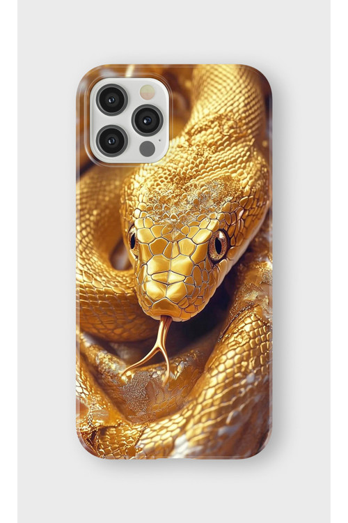 İphone 12 Pro Max Uyumlu Baskılı Şeffaf Telefon Kılıfı | Koleksiyon: Aesthetic Snake