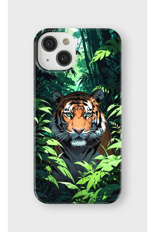 İphone 14 Plus Uyumlu Baskılı Şeffaf Telefon Kılıfı | Koleksiyon: Jungle Wildlife