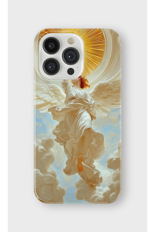 İphone 15 Pro Uyumlu Baskılı Şeffaf Telefon Kılıfı | Koleksiyon: Angel And Spiritual