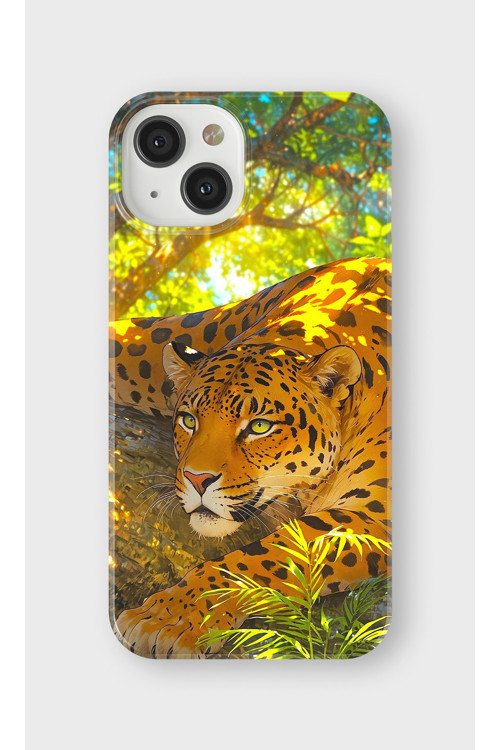 İphone 14 Plus Uyumlu Baskılı Şeffaf Telefon Kılıfı | Koleksiyon: Jungle Wildlife