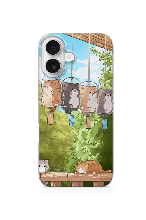 İphone 16 Plus Uyumlu Baskılı Şeffaf Telefon Kılıfı | Koleksiyon: Anime Animal Characters