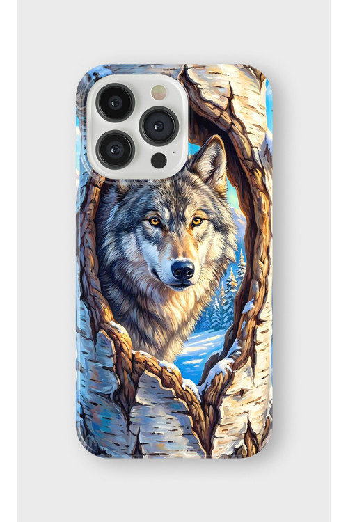 İphone 14 Pro Uyumlu Baskılı Şeffaf Telefon Kılıfı | Koleksiyon: Alpha Wolf