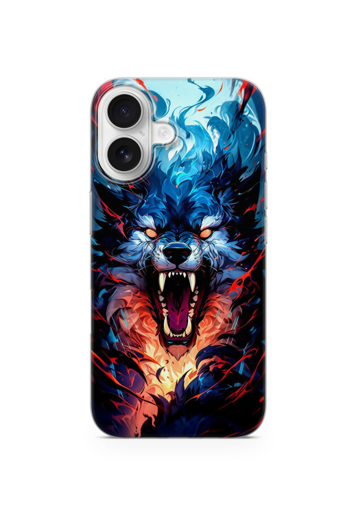 İphone 16 Uyumlu Baskılı Şeffaf Telefon Kılıfı | Koleksiyon: Alpha Wolf