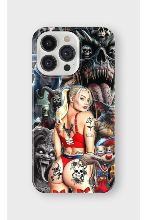İphone 16 Pro Uyumlu Baskılı Şeffaf Telefon Kılıfı | Koleksiyon: Drip Art