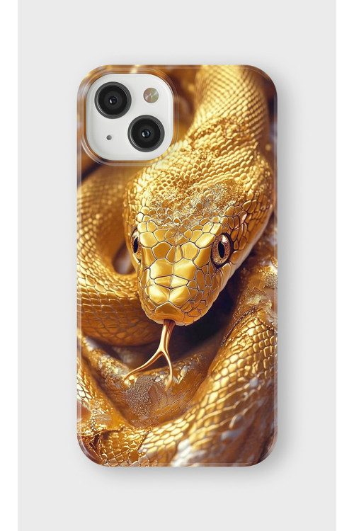 İphone 15 Uyumlu Baskılı Şeffaf Telefon Kılıfı | Koleksiyon: Aesthetic Snake
