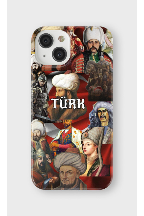 İphone 13 Uyumlu Baskılı Şeffaf Telefon Kılıfı | Koleksiyon: Ottoman Tughra