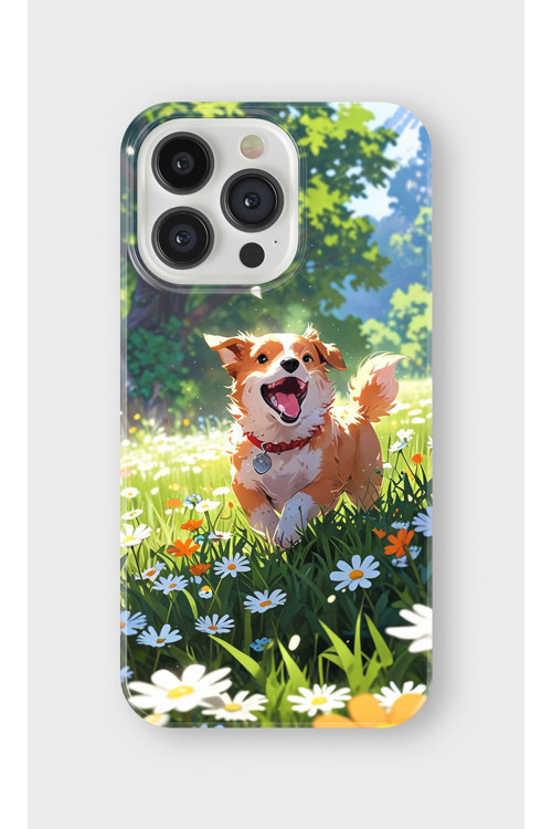 İphone 15 Pro Uyumlu Baskılı Şeffaf Telefon Kılıfı | Koleksiyon: Cute Dog Loyalty