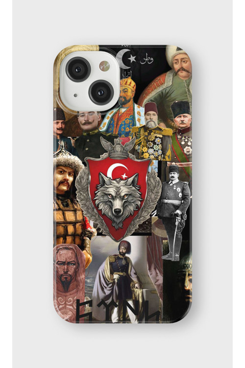 İphone 13 Uyumlu Baskılı Şeffaf Telefon Kılıfı | Koleksiyon: Ottoman Tughra