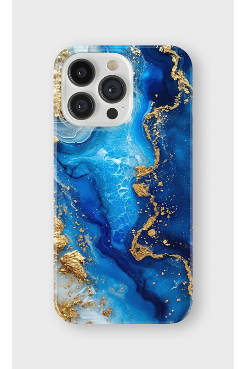 İphone 16 Pro Max Uyumlu Baskılı Şeffaf Telefon Kılıfı | Koleksiyon: Marble And Gold Luxury