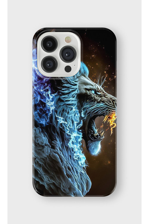 İphone 15 Pro Max Uyumlu Baskılı Şeffaf Telefon Kılıfı | Koleksiyon: Majestic Lion