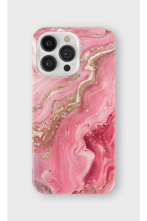 İphone 16 Pro Max Uyumlu Baskılı Şeffaf Telefon Kılıfı | Koleksiyon: Marble And Gold Luxury