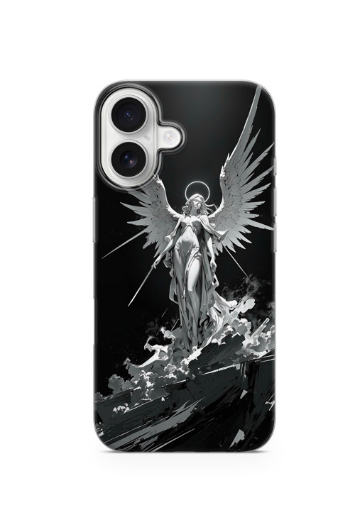 İphone 16 Uyumlu Baskılı Şeffaf Telefon Kılıfı | Koleksiyon: Angel And Spiritual