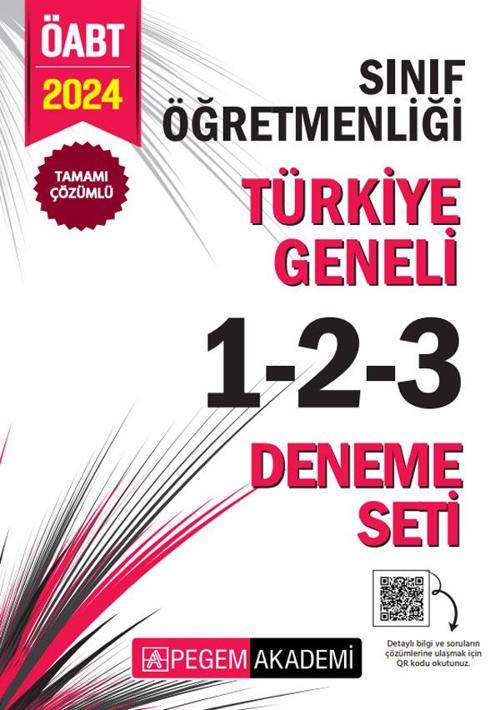 2024 KPSS ÖABT Sınıf Öğretmenliği Tamamı Çözümlü Türkiye Geneli 1-2-3 (3'lü Deneme Seti)