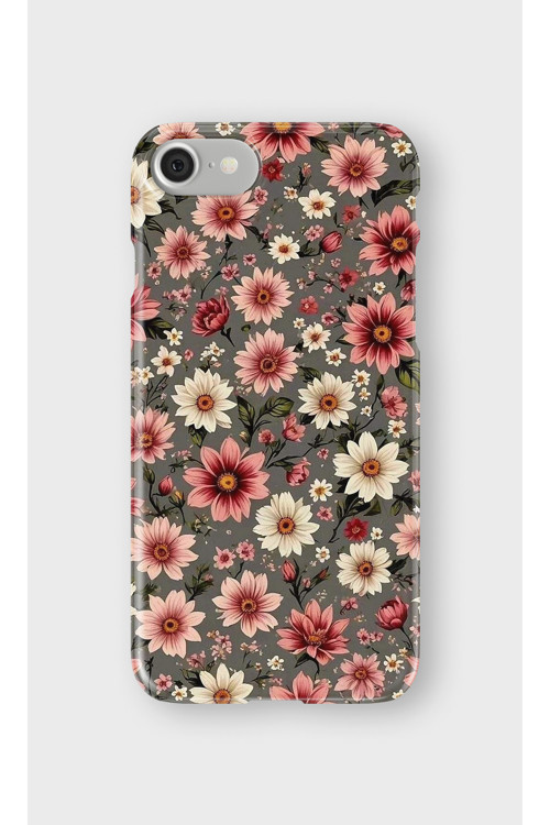 İphone 7 Uyumlu Baskılı Şeffaf Telefon Kılıfı | Koleksiyon: Boho Floral