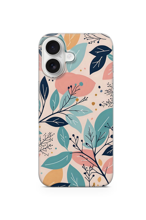 İphone 17 Uyumlu Baskılı Şeffaf Telefon Kılıfı | Koleksiyon: Minimal Floral Line Art