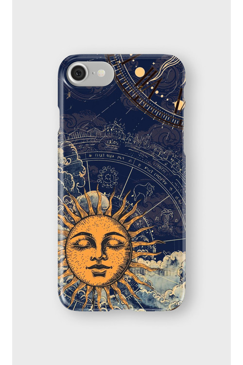 İphone 8 Uyumlu Baskılı Şeffaf Telefon Kılıfı | Koleksiyon: Moon Phases
