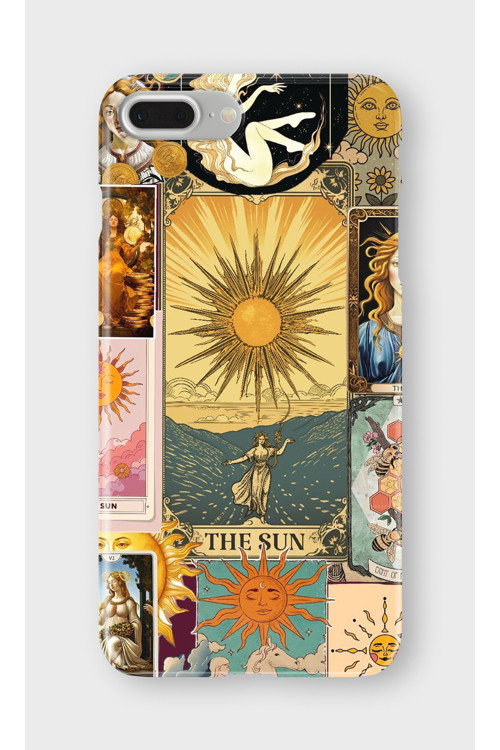 İphone 8 Plus Uyumlu Baskılı Şeffaf Telefon Kılıfı | Koleksiyon: Tarot Cards