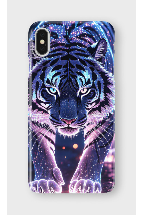 İphone Xs Max Uyumlu Baskılı Şeffaf Telefon Kılıfı | Koleksiyon: Tiger Energy