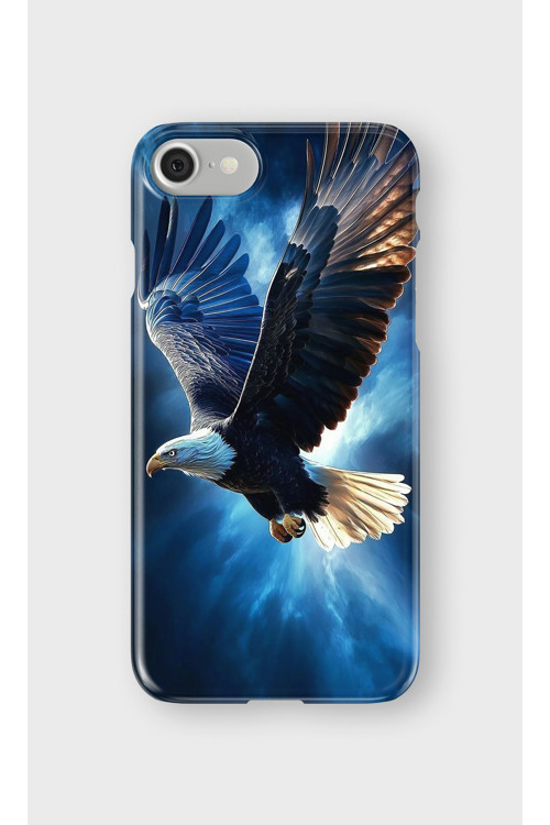 İphone 8 Uyumlu Baskılı Şeffaf Telefon Kılıfı | Koleksiyon: Freedom Eagle