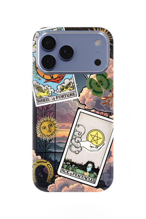 İphone 17 Pro Max Uyumlu Baskılı Şeffaf Telefon Kılıfı | Koleksiyon: Tarot Cards