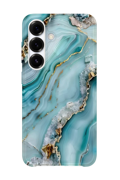 Samsung Galaxy A24 Uyumlu Baskılı Şeffaf Telefon Kılıfı | Koleksiyon: Marble And Gold Luxury