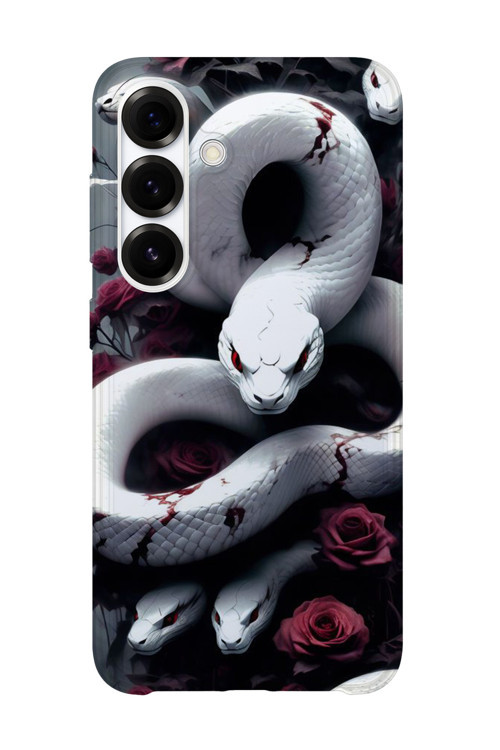 Samsung Galaxy A17 Uyumlu Baskılı Şeffaf Telefon Kılıfı | Koleksiyon: Aesthetic Snake