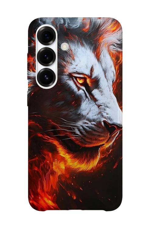 Samsung Galaxy A35 Uyumlu Baskılı Şeffaf Telefon Kılıfı | Koleksiyon: Majestic Lion
