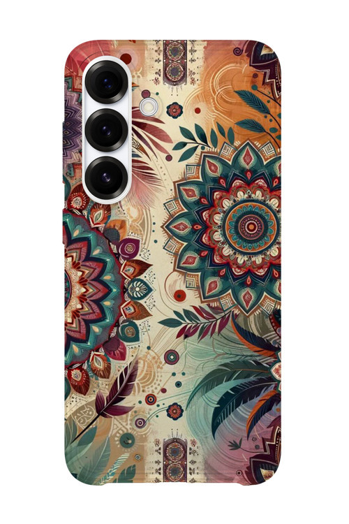 Samsung Galaxy A17 Uyumlu Baskılı Şeffaf Telefon Kılıfı | Koleksiyon: Mandala Art