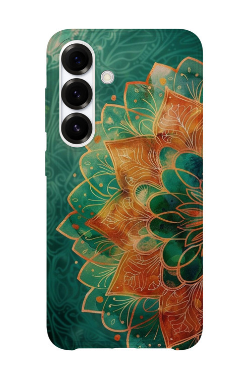 Samsung Galaxy A15 Uyumlu Baskılı Şeffaf Telefon Kılıfı | Koleksiyon: Mandala Art