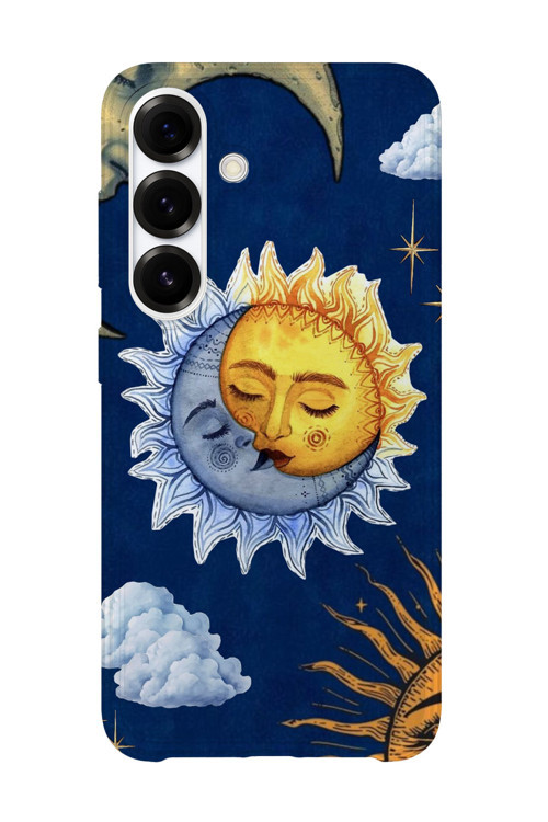 Samsung Galaxy A25 Uyumlu Baskılı Şeffaf Telefon Kılıfı | Koleksiyon: Moon Phases