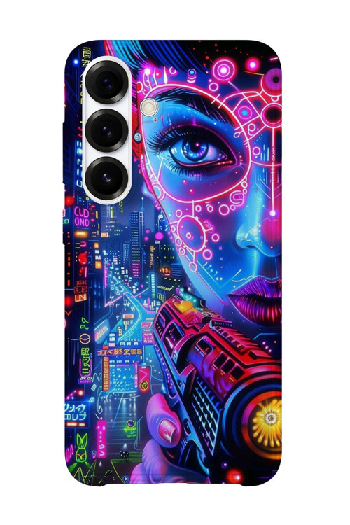 Samsung Galaxy A24 Uyumlu Baskılı Şeffaf Telefon Kılıfı | Koleksiyon: Vaporwave Retro