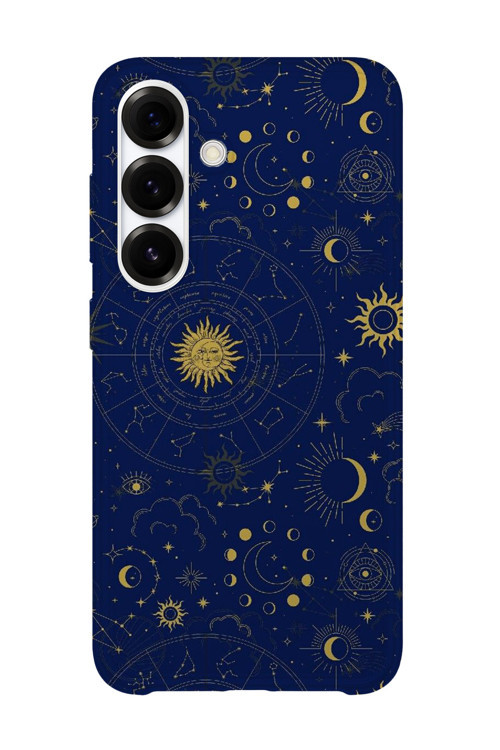 Samsung Galaxy A25 Uyumlu Baskılı Şeffaf Telefon Kılıfı | Koleksiyon: Moon Phases