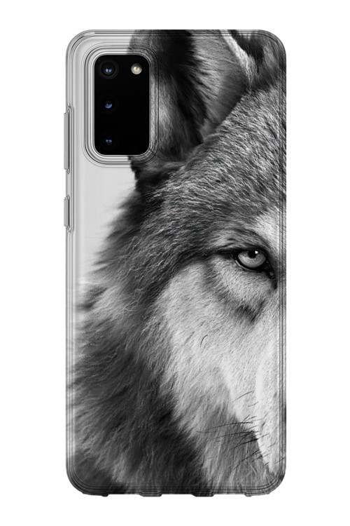 Samsung Galaxy S20 Fe Uyumlu Baskılı Şeffaf Telefon Kılıfı | Koleksiyon: Grey Wolf Turkish Symbol
