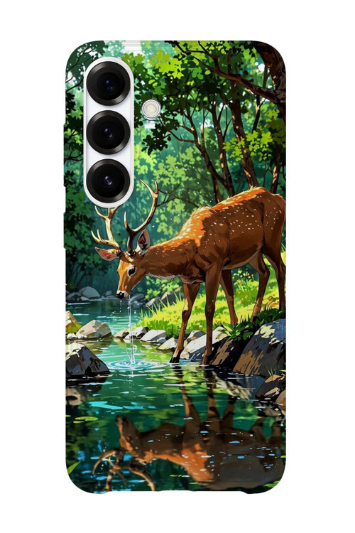 Samsung Galaxy A55 Uyumlu Baskılı Şeffaf Telefon Kılıfı | Koleksiyon: Jungle Wildlife